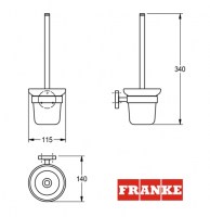 ESCOBILLERO PARED MEDIUS FRANKE